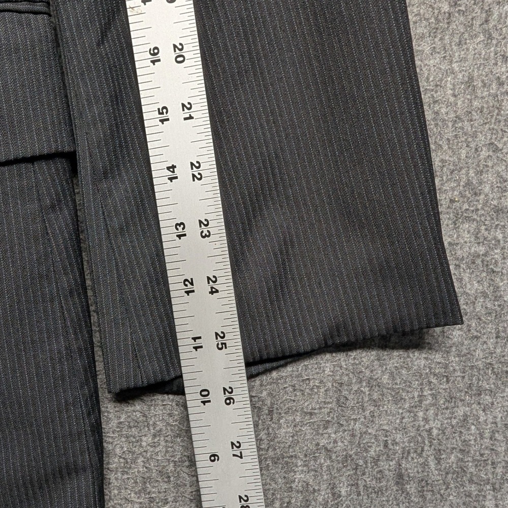 Hugo Boss Blazer Mens Charcoal Pinstripe Two Button Pasolini Movie Jacket 46R - Picture 7 of 16